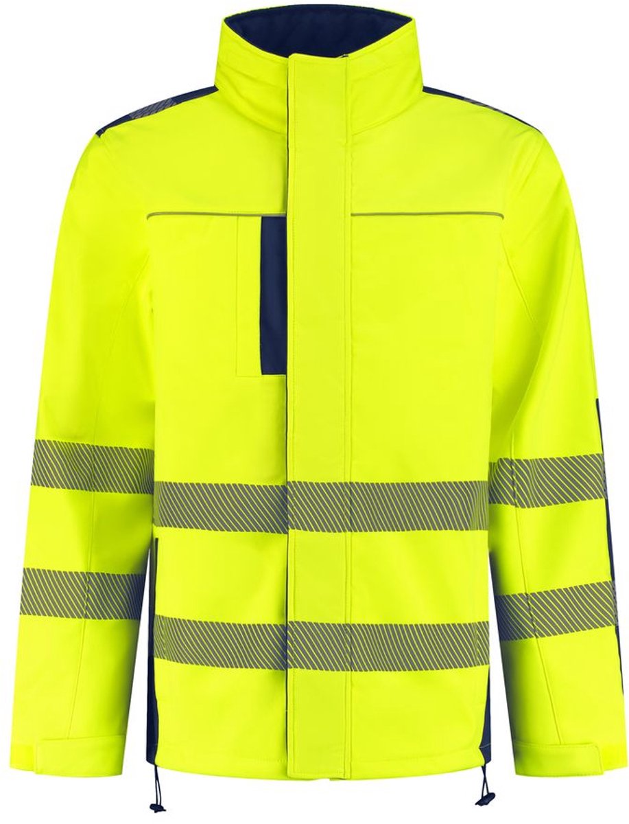Image Workwear - Harper Hi-Visibility softshell jacket - Geel/Navy - Maat L