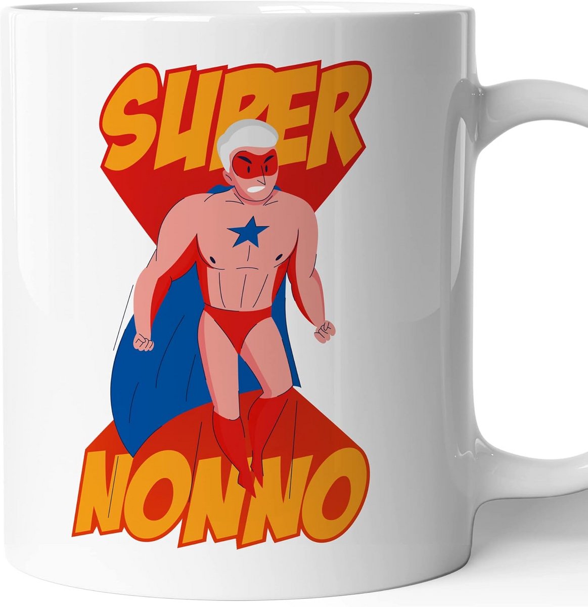 Grappige Keramische Mok voor Super Opa - Perfect Cadeau