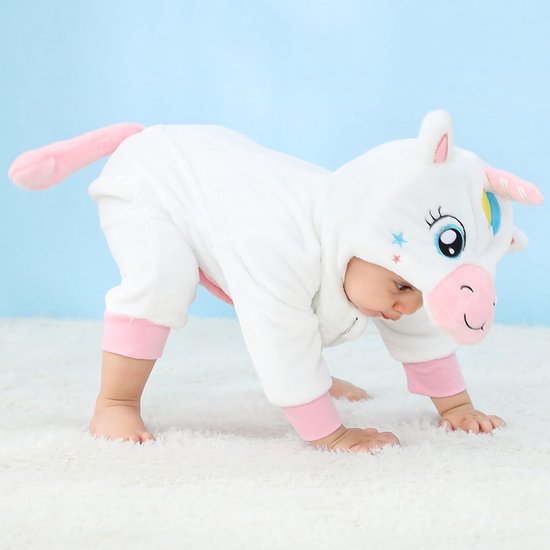 Warme Gevoerde Baby Jumpsuit met Capuchon voor Jongens en Meisjes van Merkloos — afbeelding 5
