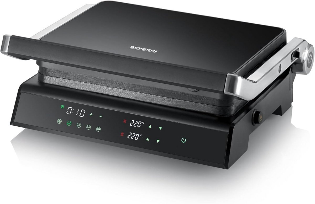 Compacte Contactgrill met Antiaanbaklaag en Temperatuurregeling