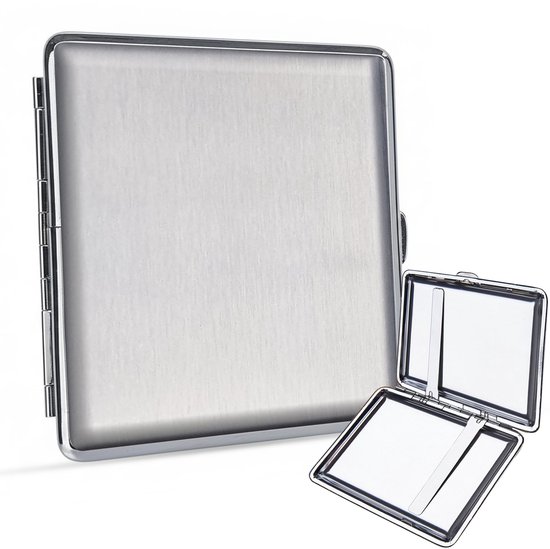 Sigarettendoosjes Zilver - 20 Sigaretten - Metaal - Sigarettenhouder - Windbestendig