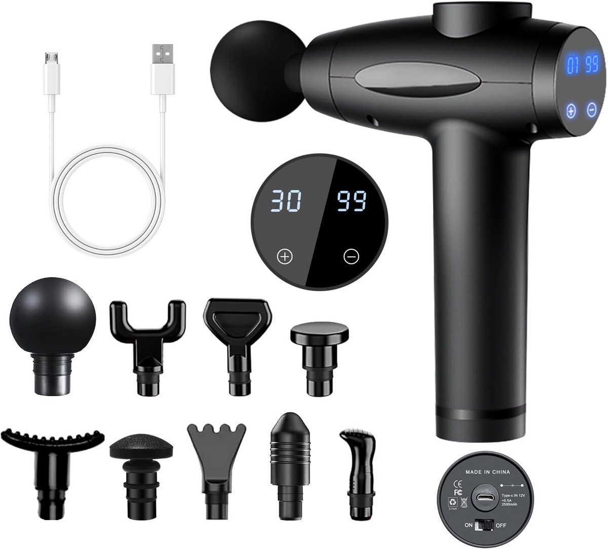 Massage gun professioneel - Sport relax apparaat - Inclusief opbergkoffer - Spierherstel
