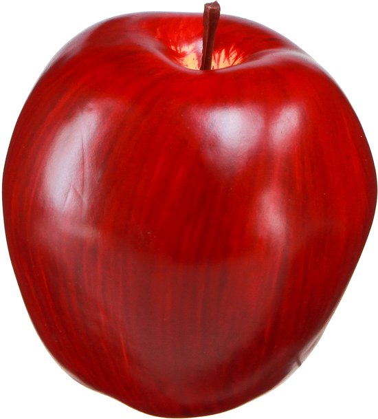 Mini Rood Appel Deco appel rood Deco fruit Ø8cm H9,5cm Rood Delicious 4 st, 4 Stück | bol