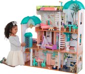 KidKraft Camila Mansion houten poppenhuis met gemakkelijke EZ Kraft Assembly™