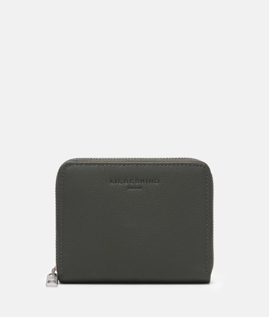 LIEBESKIND BERLIN Cuir porte-monnaie Harris Conny20 Zip Wallet Cypress Green vert foncé