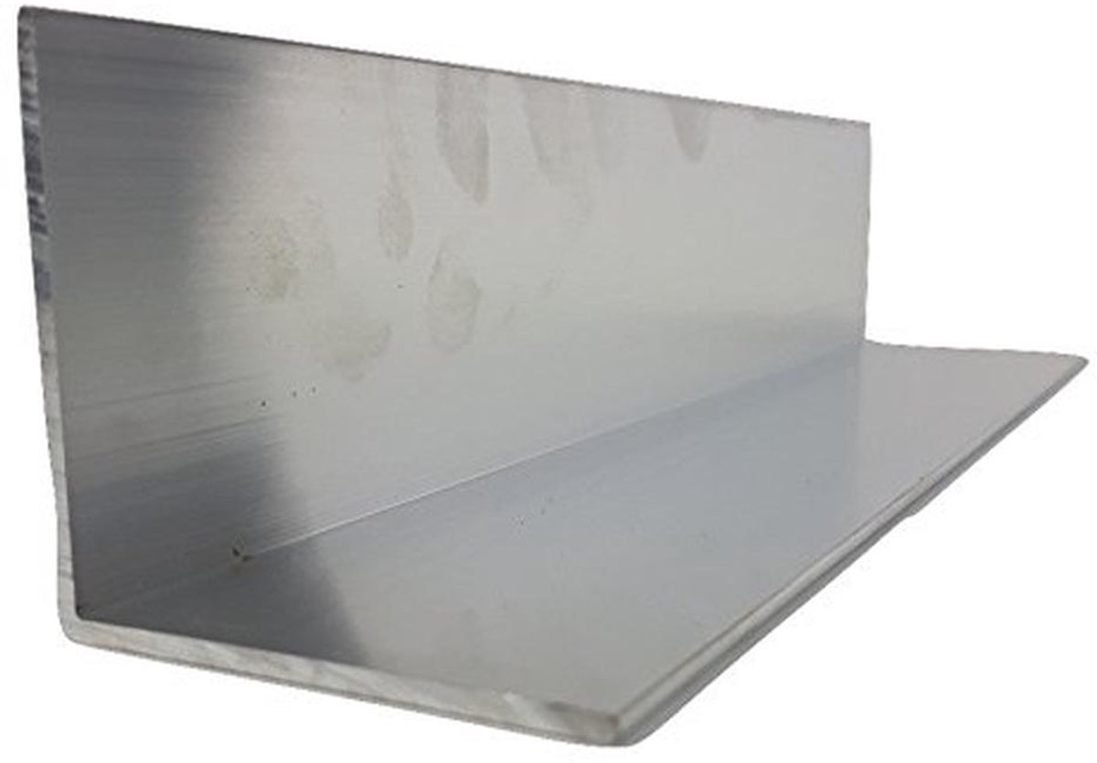 Aluminium Hoekprofiel 40x40x2mm - Walsblanke Hoekljzer - 2 Meter Lengte