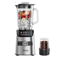 Linea Tegno Power Blender PRO-BL2030 - Professionele Smoothies & Shakes maker - 1400W - 1.7L Glazen beker, LED-kleurendisplay- met extra 250ML koffiemaler - Krachtig, stil en eenvoudig reinigen.