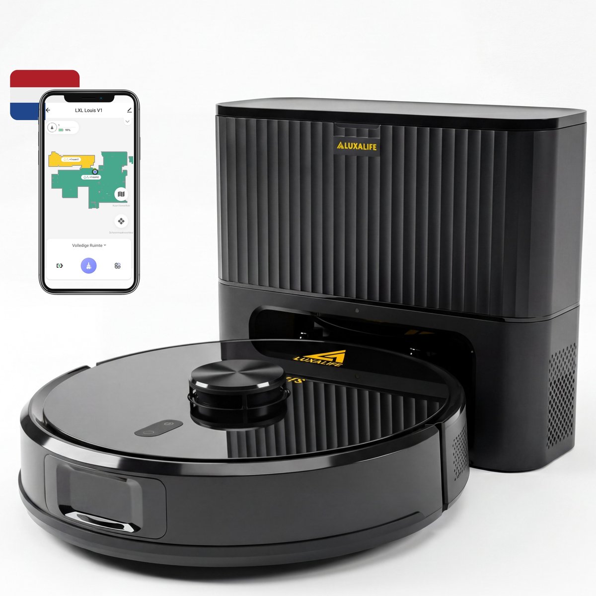 LuxaLife Louis V1 Robotstofzuiger met Dweilfunctie - LuxaLife - €389,00