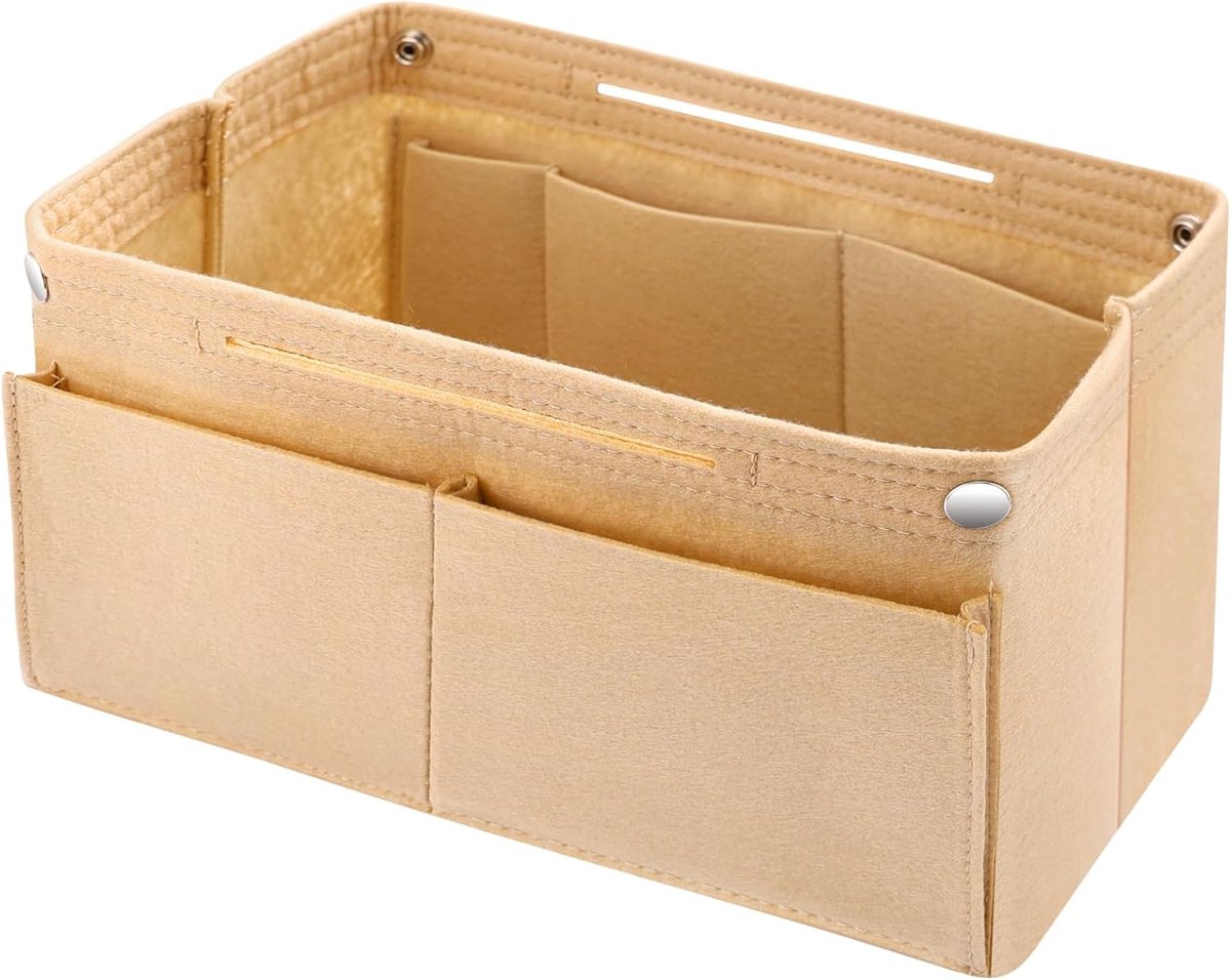Handbag organizer beige 30 x 20 x 10 cm