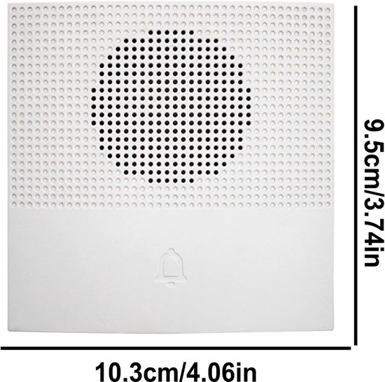 Deurbel - Bedrade Deurbel - 12V - 38 Verschillende Beltonen - Robuust ABS Ontwerp - Wandmontage - Helder Geluid - Eenvoudige Installatie - Geschikt voor Woning, Kantoor & Bedrijfspanden - Wit — afbeelding 5