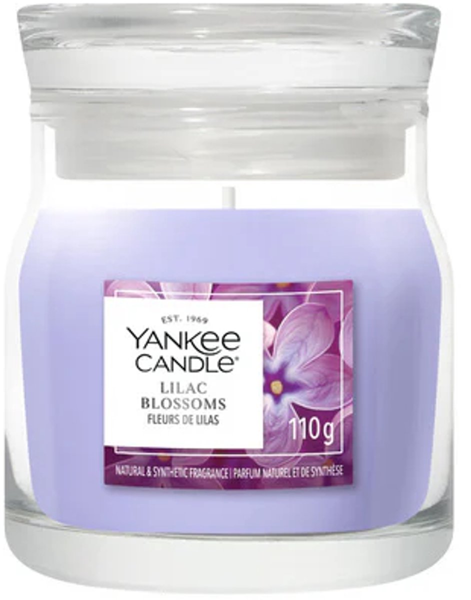 Yankee Candle Lilac Blossom Small Jar Geurkaars - tot 30 branduren Paars