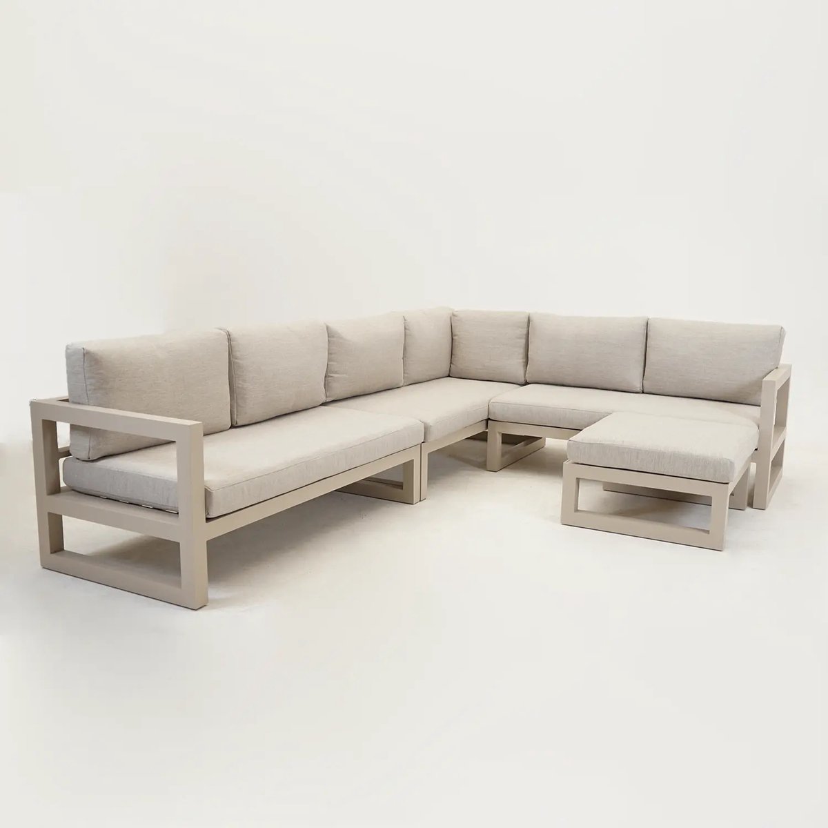 Vita Grosso hoekbank 4 delig groot links beige