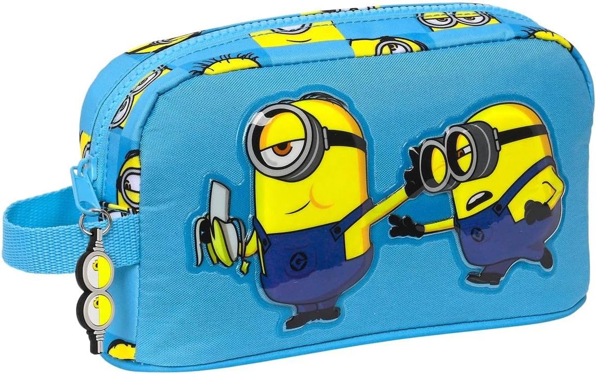 Minions Thermische Schoudertas voor Broodtrommel, 21,5 x 12 x 6,5 cm, Meerkleurig