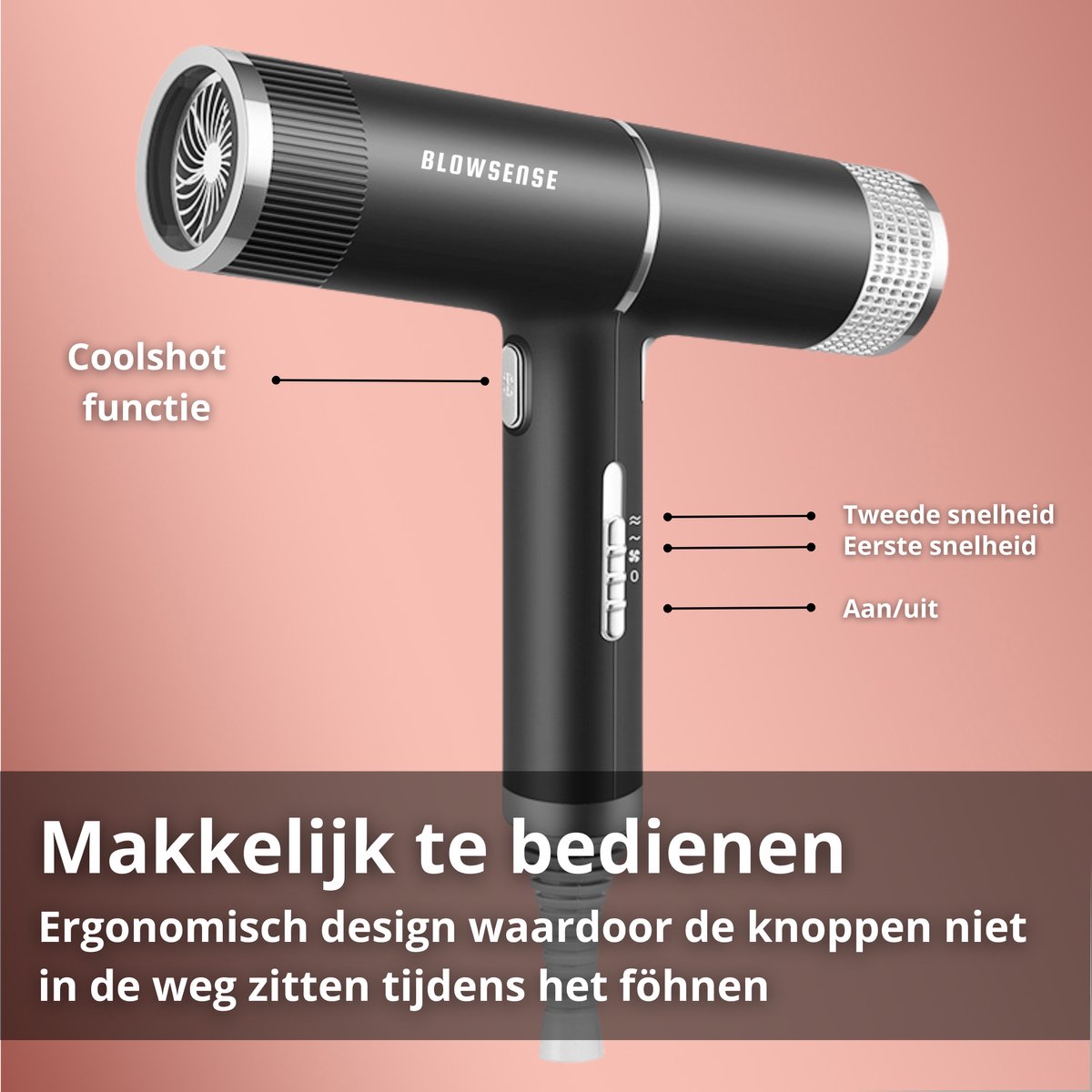 BlowSense T-Power - Föhn met diffuser - afbeelding 3