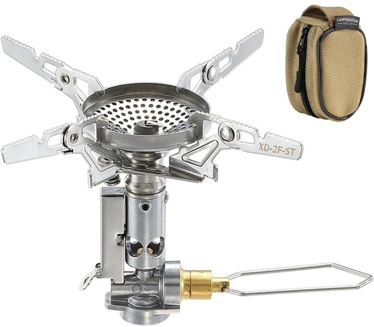 DnA® Camping Gasstel - Gasstel - Kooktoestel Camping - Kookstel Gas Camping - Zilver - 9cm x 9cm x 9cm