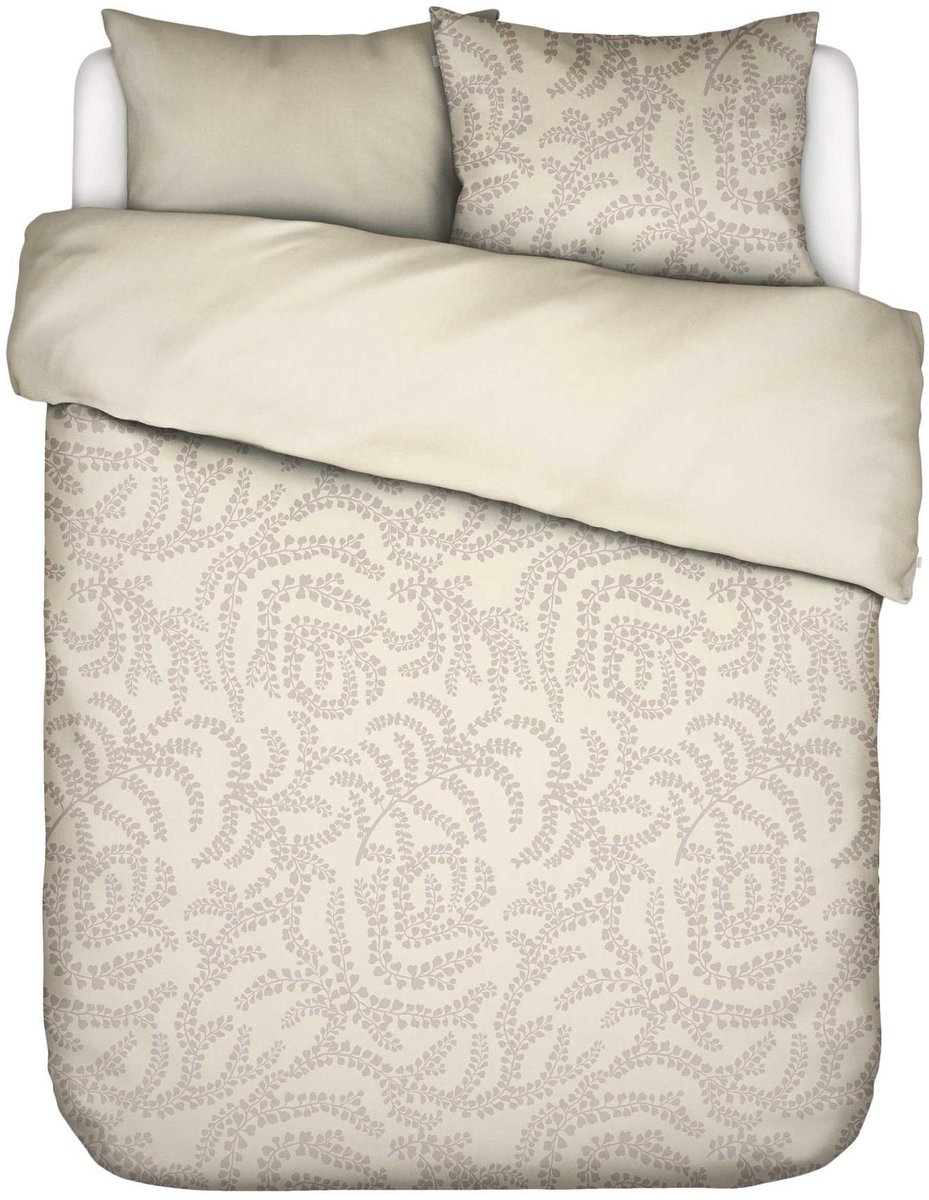 Essenza Eleria Dekbedovertrek Oatmeal - Lits-Jumeaux XL – 260x200/220 cm