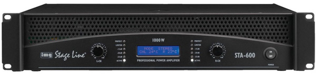 IMG Stageline STA-600 Professional Stereo PA Amplifier