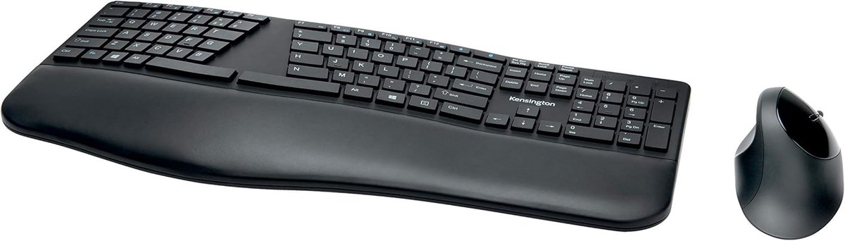 Draadloze Toetsenbord en Muis Set - Ergonomisch Gedeeld Toetsenbord - 2,4 GHz & Bluetooth - Stil - Waterdicht - Voor Chrome OS, MacOS, Windows