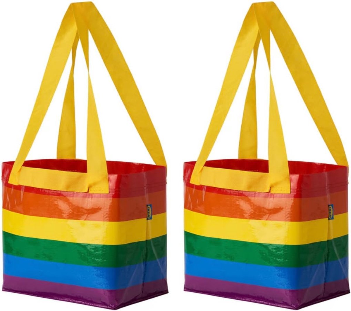 2x opbergzakken 13 liter - 27x27x18 cm - set van 2 - voorzien van handvatten - geschikt voor een capaciteit van 5 kg