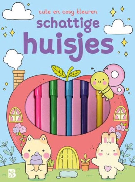 Cute en cosy kleuren: Schattige huisjes - cover