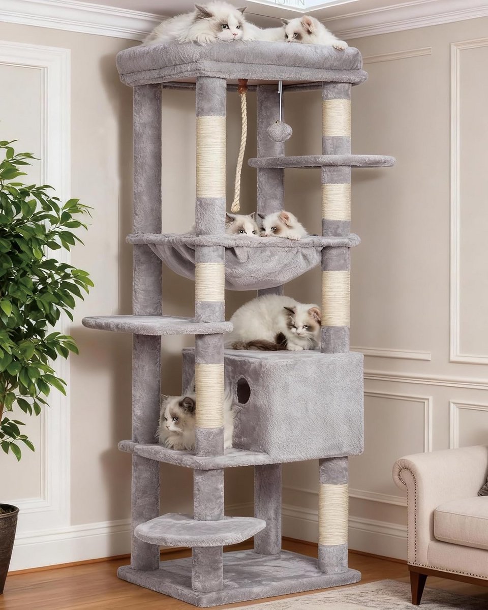 Krabton - Krabpaal voor katten - Klimmeubel - Kattenplezier
