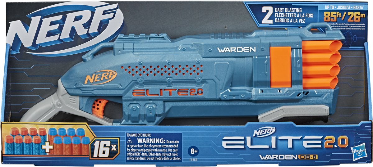 Bol.com NERF Elite 2.0 Warden DB 8 - Blaster aanbieding