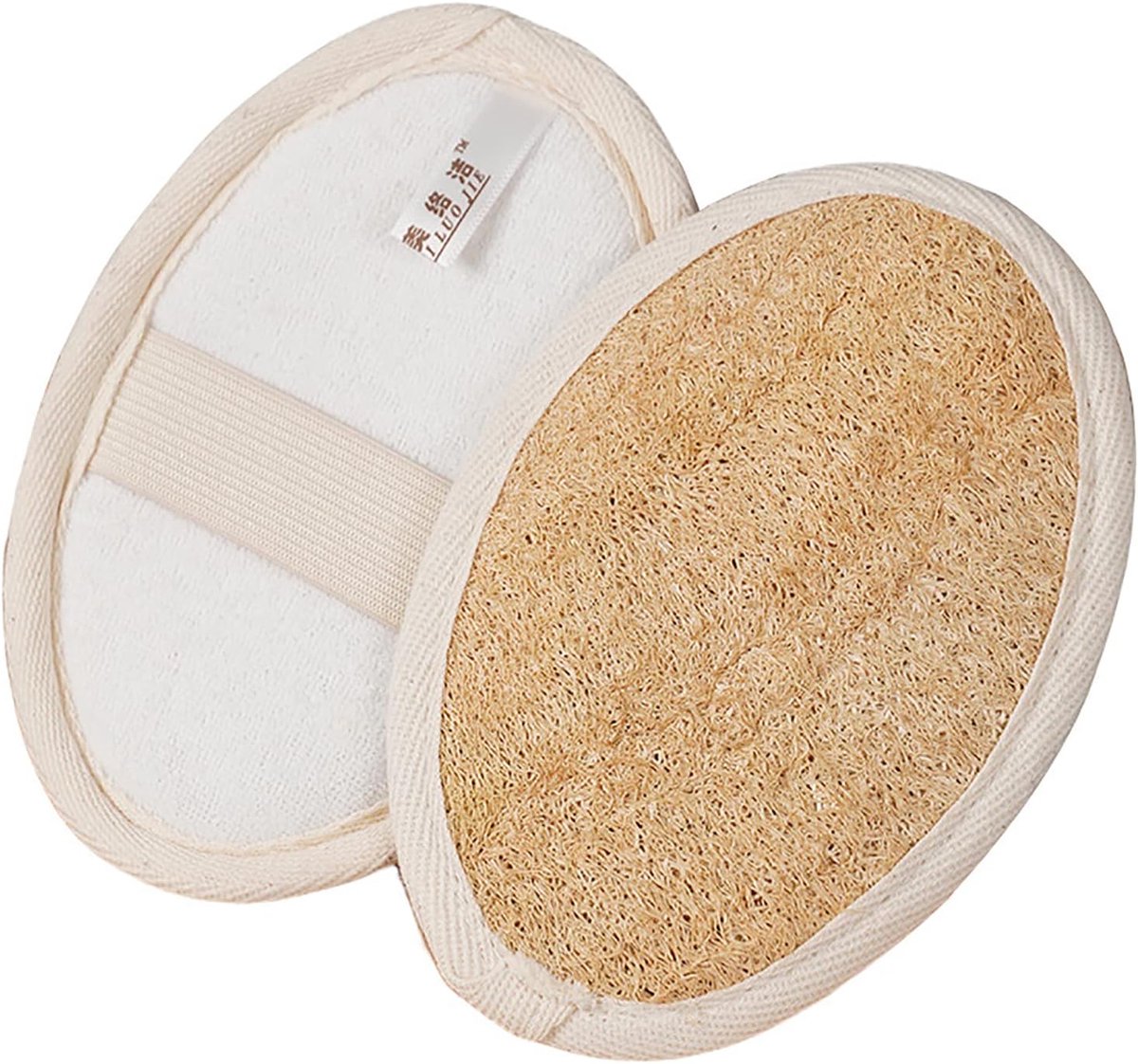 2 Stuks Natuurlijke Luffa Spons - Zachte Peeling Douche- en Badspons