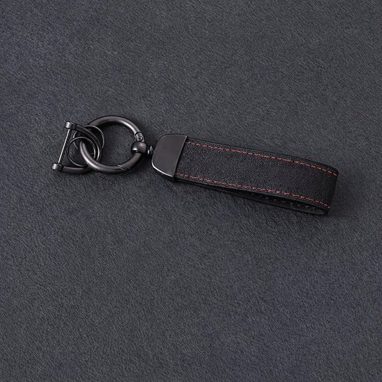 Porte-clés Audi – Porte-clés avec Ring – Porte-clés de voiture de Luxe – Zwart – 15 cm – Antichute – Prise en main Comfort