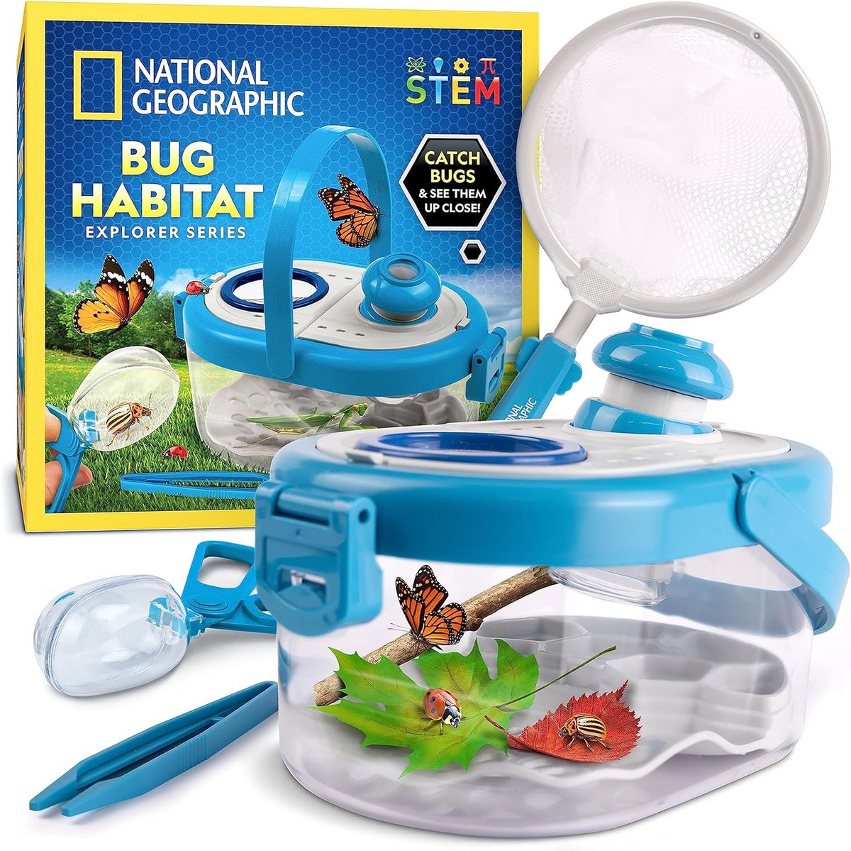 Kinder Insectenvangset met Net, Vergrootglas en Klem voor Natuurontdekking