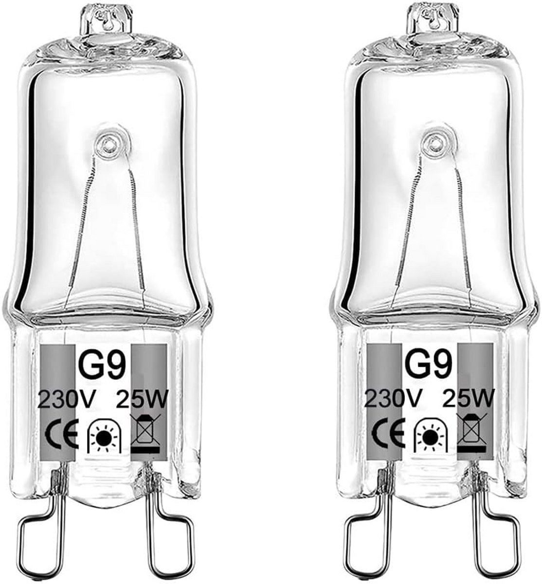 5-Pack Ovenlamp G9 25W 230V Hittebestendig tot 300°C voor Oven en Magnetron