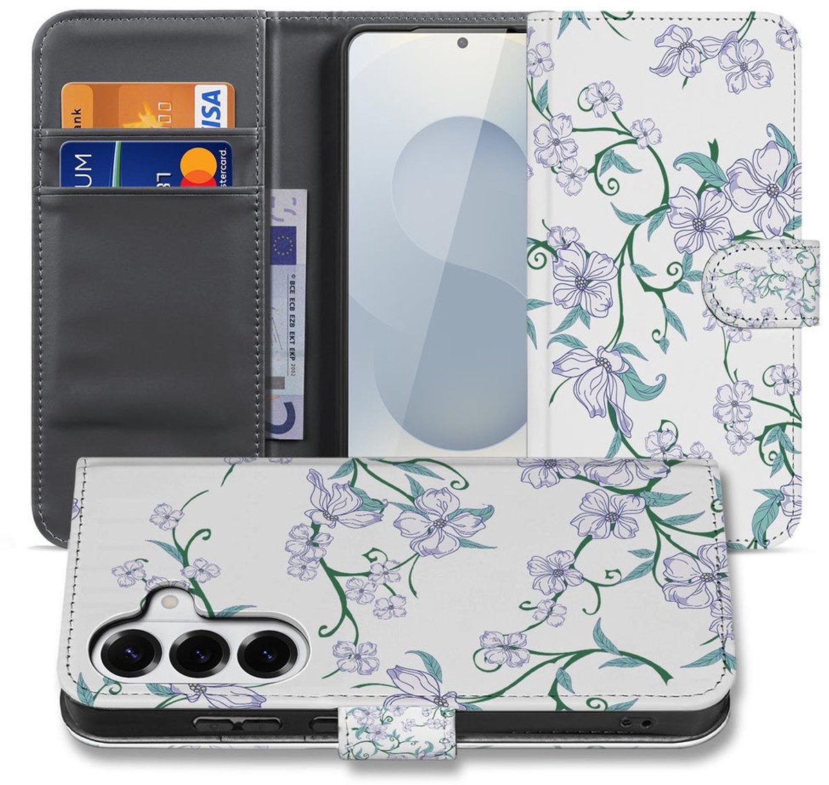 Book Case Hoesje Samsung Galaxy S26 Blossom White