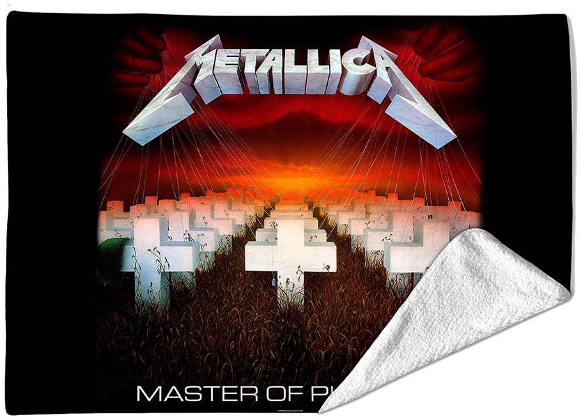 Rocksax Metallica - Master Of Puppets Plaid - Tweepersoons (152cm x 203cm) - Zwart/Multicolours