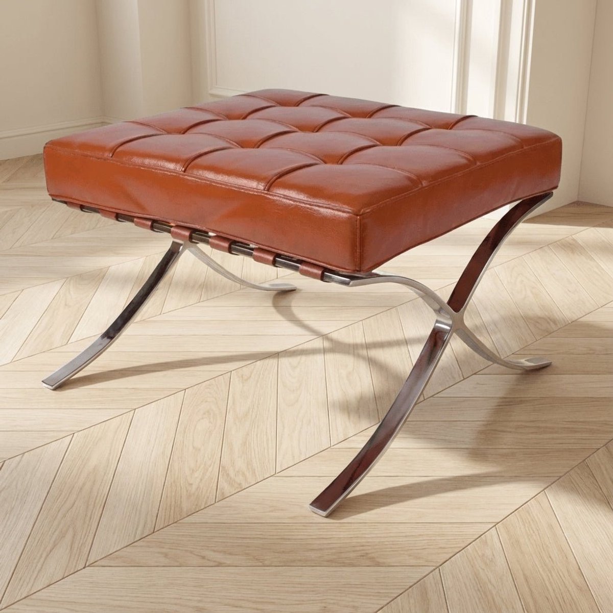 Hocker Expo Premium Leer Cognac