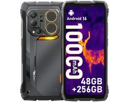OSCAL PILOT 6 - Thermische Robuuste Smartphone - 4G - 48GB RAM - 256GB ROM - 6.78inch 120Hz - 108MP 10000mAh Robuuste Telefoon - Android 16 - NFC - GPS - Zwart