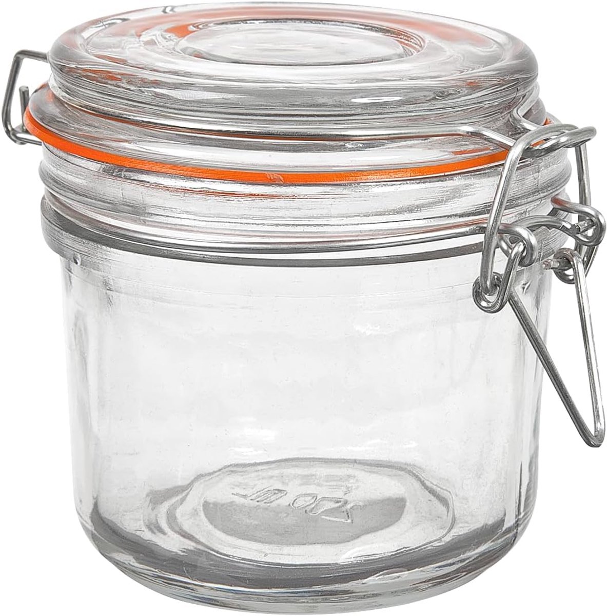 Weckpot met Beugel en Rubberen Sluiting 200 ml Glas