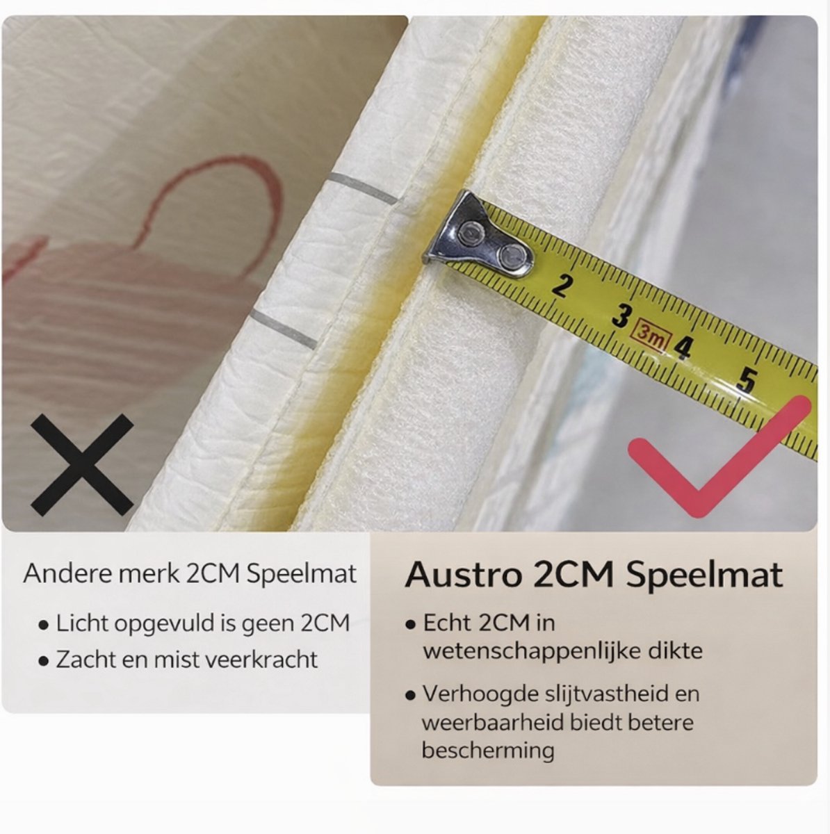 Extra XPE Baby Speelmat - 2cm Dik & Opvouwbaar thumbnail 3