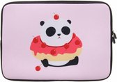 Universele Panda Cherry Donut design sleeve 15 inch