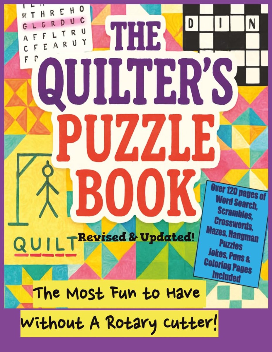 Quilters Puzzelboek - Creatieve Hobby - Ontspanning en Plezier - Meer dan 120 Pagina's - 21.59 x 27.94 cm
