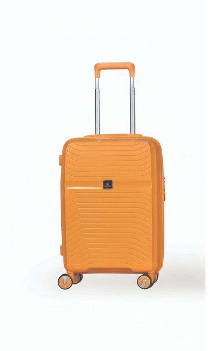 Daisy Handbagage S – afm. 56x37x23 cm. - Hardcase PP Koffer – Zwenkwielen – TSA cijferslot – 43L – Compacte Cabinekoffer - Oranje