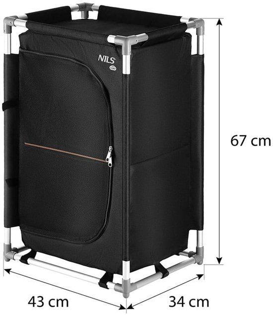 NILS CAMP NC3031 - Kampeer Kast - Lichtgewicht - Aluminium Frame - Inclusief Draagtas van NILS CAMP — afbeelding 3