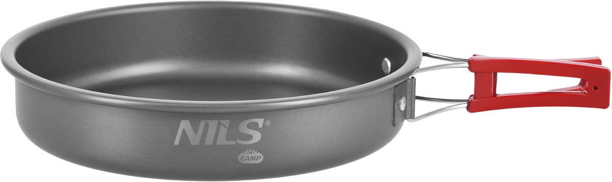 NILS CAMP - Opvouwbare Turistische Koekenpan - 1,6 L - Aluminium - Roestvrij Stalen Versterking