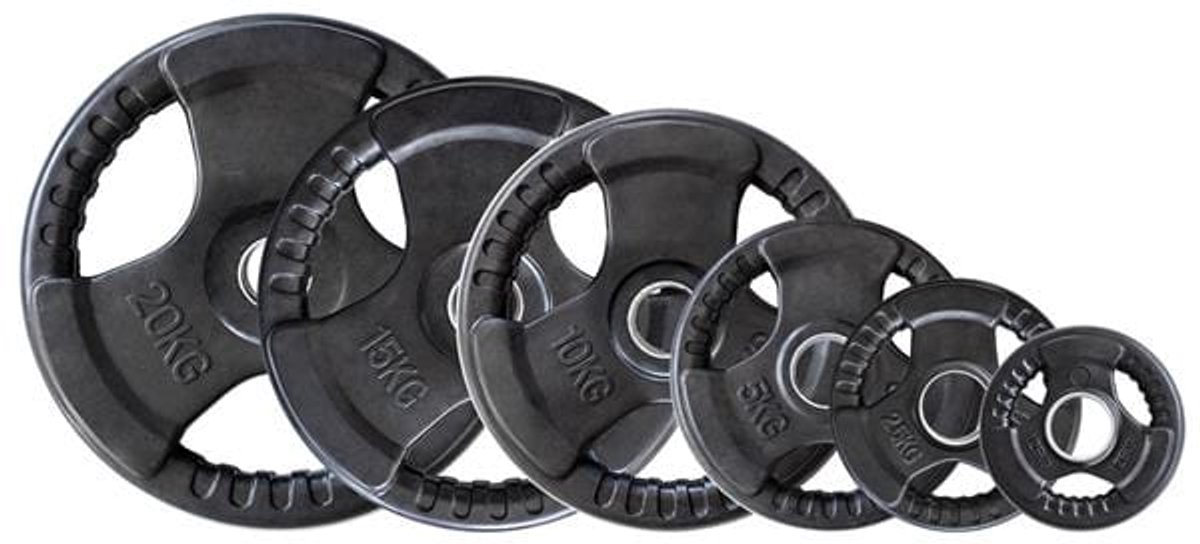 Olympische Gewichtsschijf 10 kg Rubber Gecoat - HMS TOK10