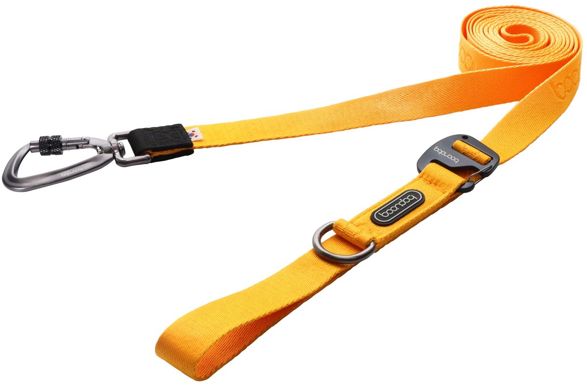 Hondenriem Boondog Play 2,5 meter - trainingslijn hond - maat S - Yellow