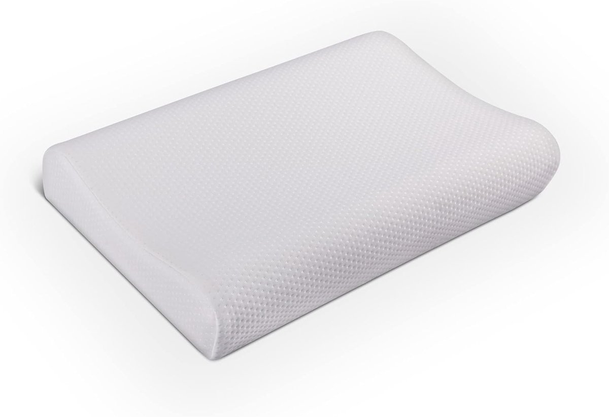 Ergonomisch Neksteunkussen Traagschuim 40x60 cm - Orthopedisch Slaapkussen met Afneembare Wasbare Hoes