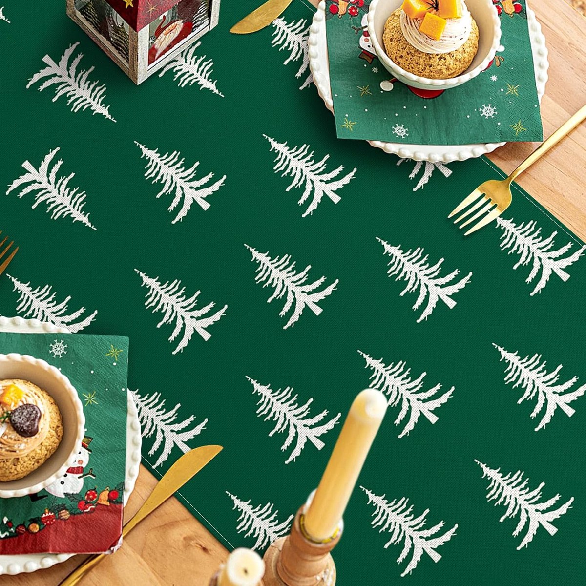 Kerst Tafelloper Kerstboom Winter Decoratie voor Eettafel 40x240 cm