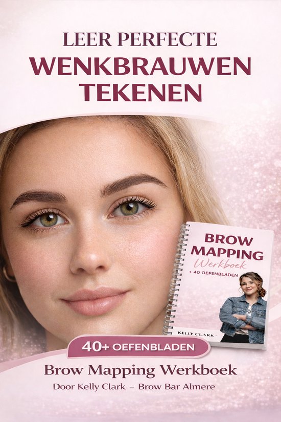 Brow Mapping Werkboek – Wenkbrauwen Tekenen Oefenen – 40 ... - cover