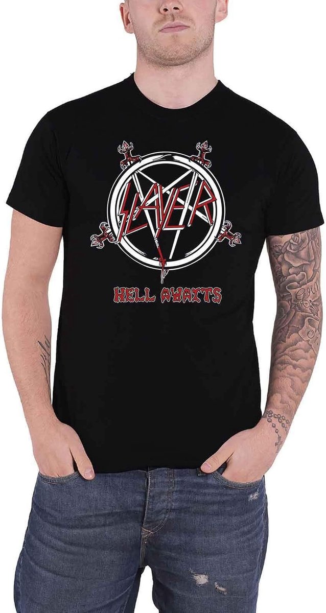Band T-shirt - Muziek shirt - Concert bezoek - Officieel gelicenseerd - 24x22x2 cm - Zwart