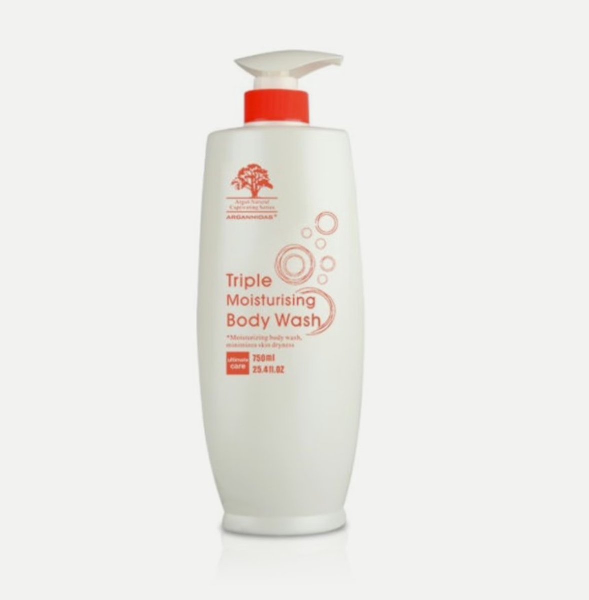 Drievoudig hydraterende bodywash / Delicate doucheschuim met arganolie 750 ml