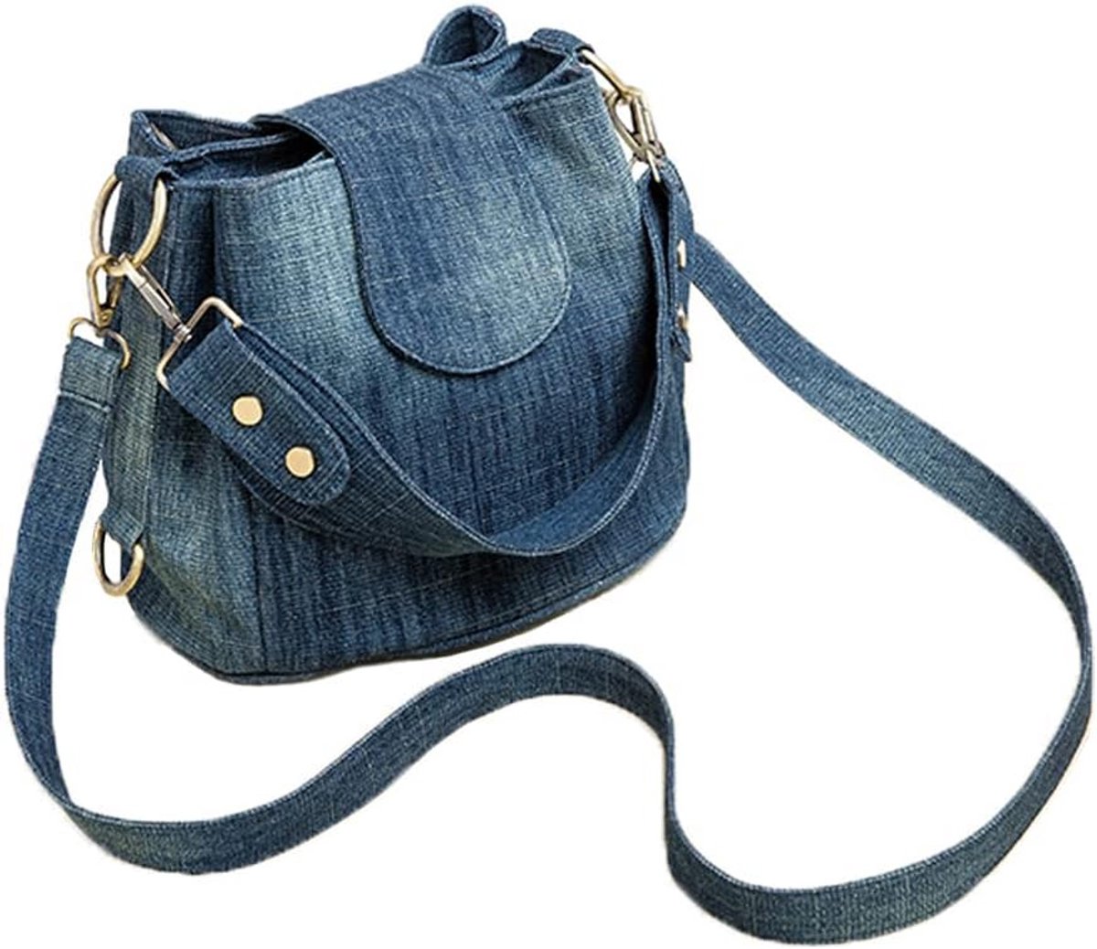 Casual Dames Denim Handtas Grote Capaciteit Schoudertas Vintage Canvas Tas