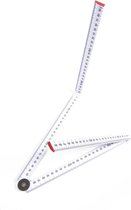 Lot De 5 Mètres Pliants En Plastique ABS – 1 Mètre, 10 Sections, échelle Précise En Cm/mm – Parfait Bricolage, Mesure Précise